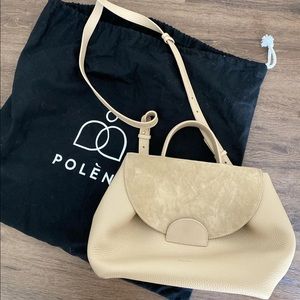 Polene Paris Large Numero Uno Trio Sand shoulder bag